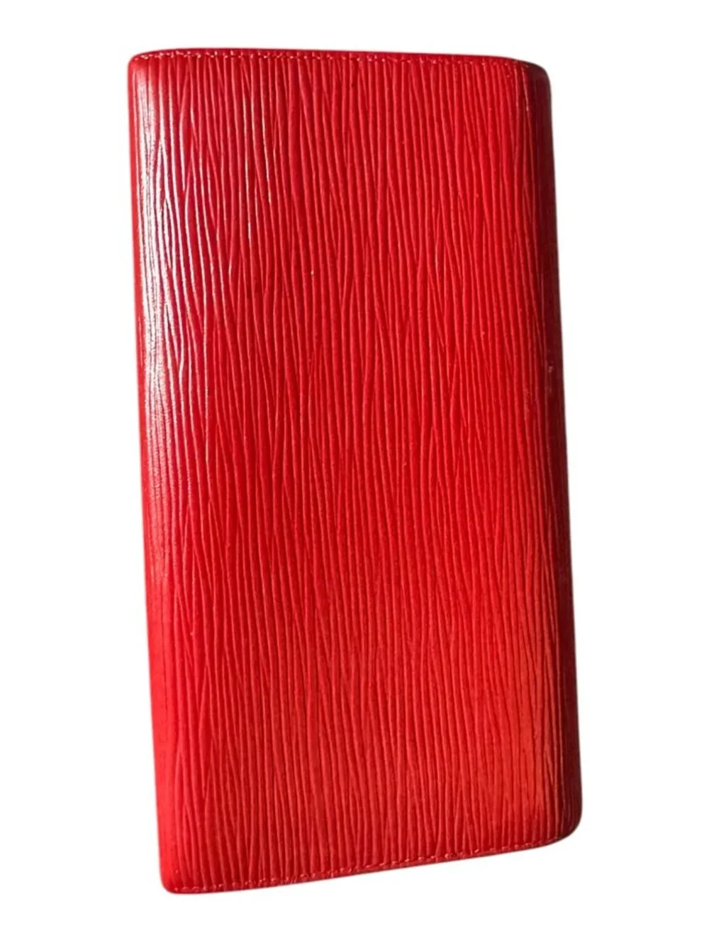 Authentic Vintage Louis Vuitton Red Epi Leather Sarah Long Wallet
